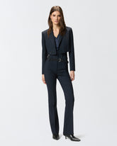 Long-sleeved stretch satin blouse - | Pinko