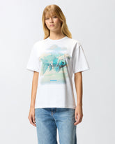 T-shirt with print and appliqués - | Pinko