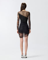 Kleid aus Spitze mit Patchwork-Effekt - | Pinko