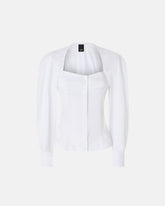 Bustier shirt in poplin - | Pinko