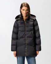 Padded down jacket with hood - | Pinko