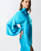 Long, fluid satin dress - | Pinko