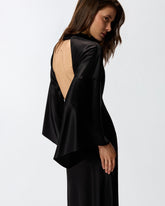 Long, fluid satin dress - | Pinko