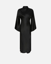 Long, fluid satin dress - | Pinko