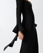 Fitted dress with flounces - | Pinko