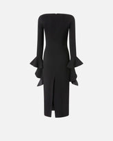 Fitted dress with flounces - | Pinko