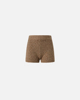 High-waisted knit shorts - | Pinko