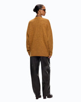 Fully rhinestoned wool-blend cardigan - | Pinko