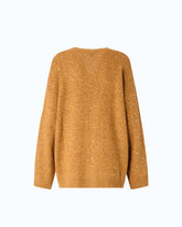 Fully rhinestoned wool-blend cardigan - | Pinko