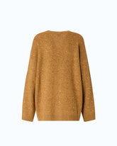 Fully rhinestoned wool-blend cardigan - | Pinko