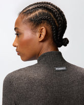 Slim-fit high-neck sweater - | Pinko