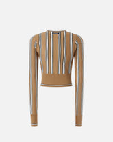 Cardigan mit mehrfarbigen Streifen - | Pinko