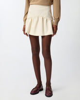 Mini skirt with flounce - | Pinko