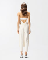 One-piece jumpsuit with skirt effect front - | Pinko