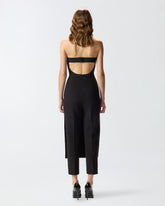 One-piece jumpsuit with skirt effect front - | Pinko