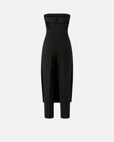 One-piece jumpsuit with skirt effect front - | Pinko