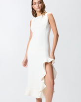 Tailliertes Kleid mit Rüschen - | Pinko