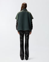 Cloth cape with high neck - | Pinko