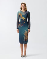 Printed tulle dress - | Pinko