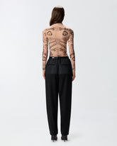 Printed tulle sweater - | Pinko