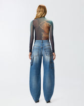 Printed tulle sweater - | Pinko