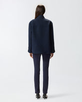 Oversized patterned tweed jacket - | Pinko