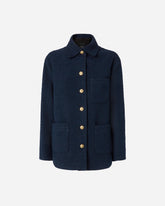 Oversized patterned tweed jacket - | Pinko