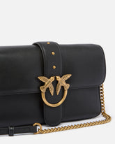 Love Bag One Slouchy medium handbag in leather with strap - | Pinko