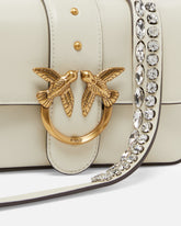 Mini Love Bag Slouchy shoulder bag in leather with two straps - | Pinko