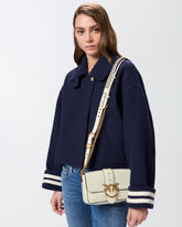 Mini Love Bag Slouchy shoulder bag in leather with two straps - | Pinko