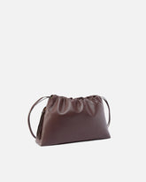 Large shoulder clutch in leather with Love Birds logo - | Pinko