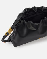 Large shoulder clutch in leather with Love Birds logo - | Pinko