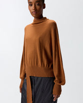 Knit polo-neck sweater - | Pinko