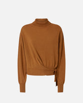 Knit polo-neck sweater - | Pinko