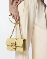 Love Bag One small crossbody bag in leather - Beige | Pinko