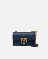 Love Bag One small crossbody bag in leather - Blue | Pinko