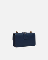 Love Bag One small crossbody bag in leather - Blue | Pinko