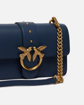 Love Bag One small crossbody bag in leather - Blue | Pinko