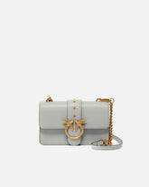 Love Bag One small crossbody bag in leather - Grey | Pinko
