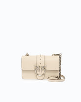 Love Bag One small crossbody bag in leather - White | Pinko