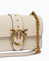 Love Bag One small crossbody bag in leather - White | Pinko