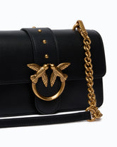 Kleine Umhängetasche Love Bag aus Leder - Schwarz | Pinko