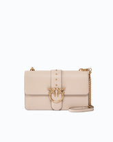 Mittelgroße Henkeltasche Love Bag One aus Leder - Beige | Pinko