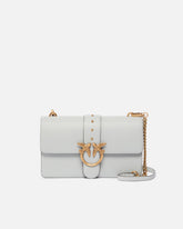 Mittelgroße Henkeltasche Love Bag One aus Leder - Grau | Pinko