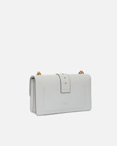 Love Bag One medium handbag in leather - Grey | Pinko