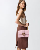 Love Bag One medium handbag in leather - | Pinko