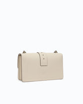 Love Bag One medium handbag in leather - White | Pinko