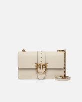 Love Bag One medium handbag in leather - White | Pinko
