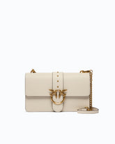 Love Bag One medium handbag in leather - White | Pinko