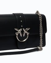 Love Bag One medium handbag in leather - Black | Pinko
